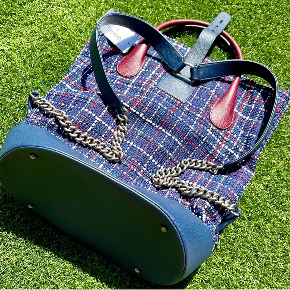 NEW! CHANEL Tweed Crest Trip Backpack | 2015-2016 Airline bag - Picture 8 of 8